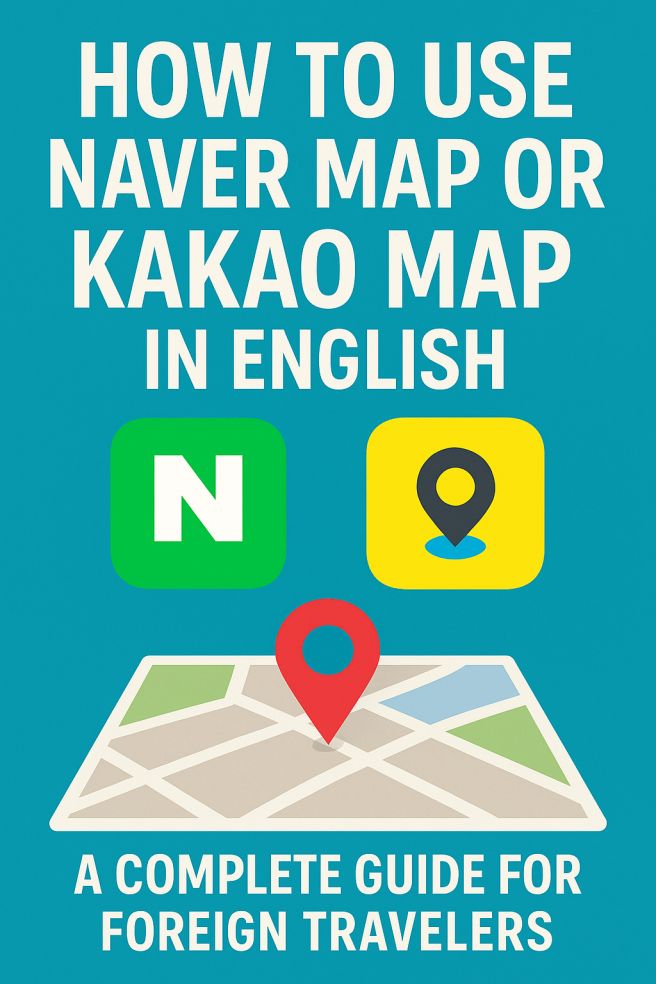Navigation apps Naver Map and Kakao Map English guide